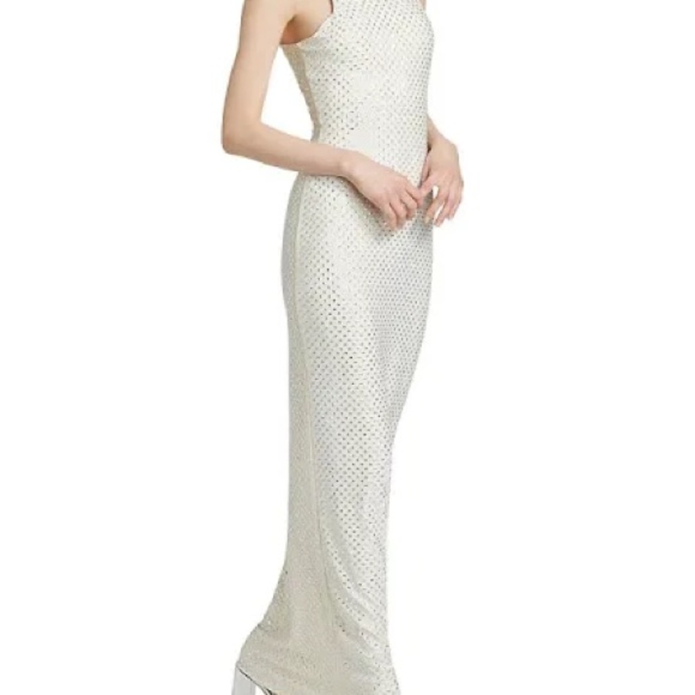 Self-Portrait Women's Mesh Rhinestone Maxi Dress NWT SOLD OUT!